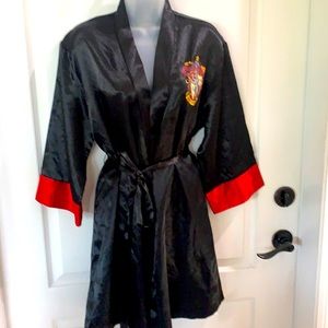 Harry Potter Gryffindor black bathrobe